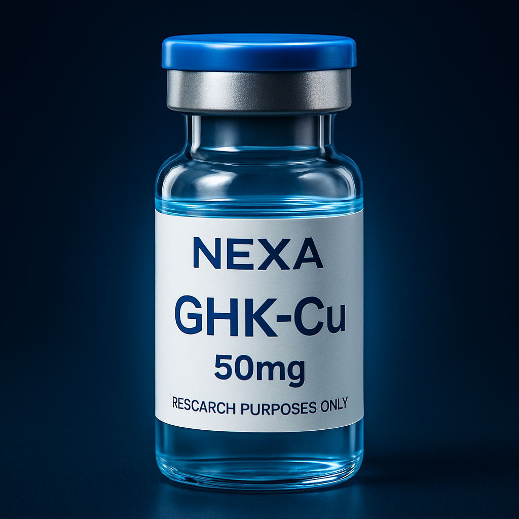 GHK-Cu research peptide vial