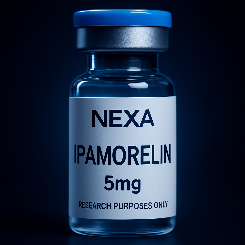 Ipamorelin research peptide vial