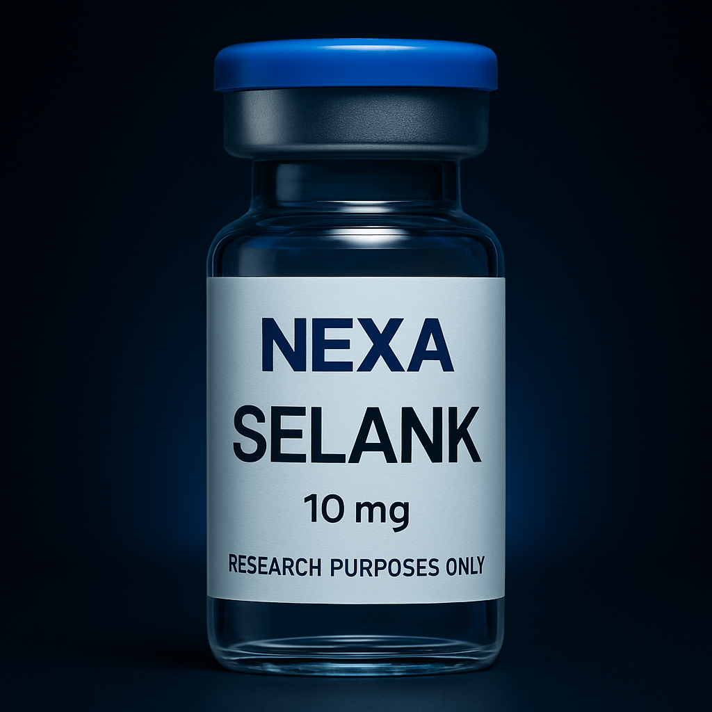 Selank research peptide vial